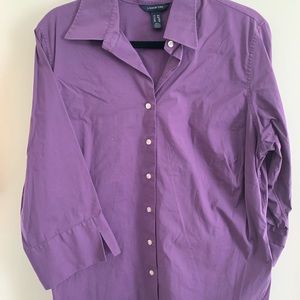 Lands End 3/4 Sleeve Button Down Shirt!